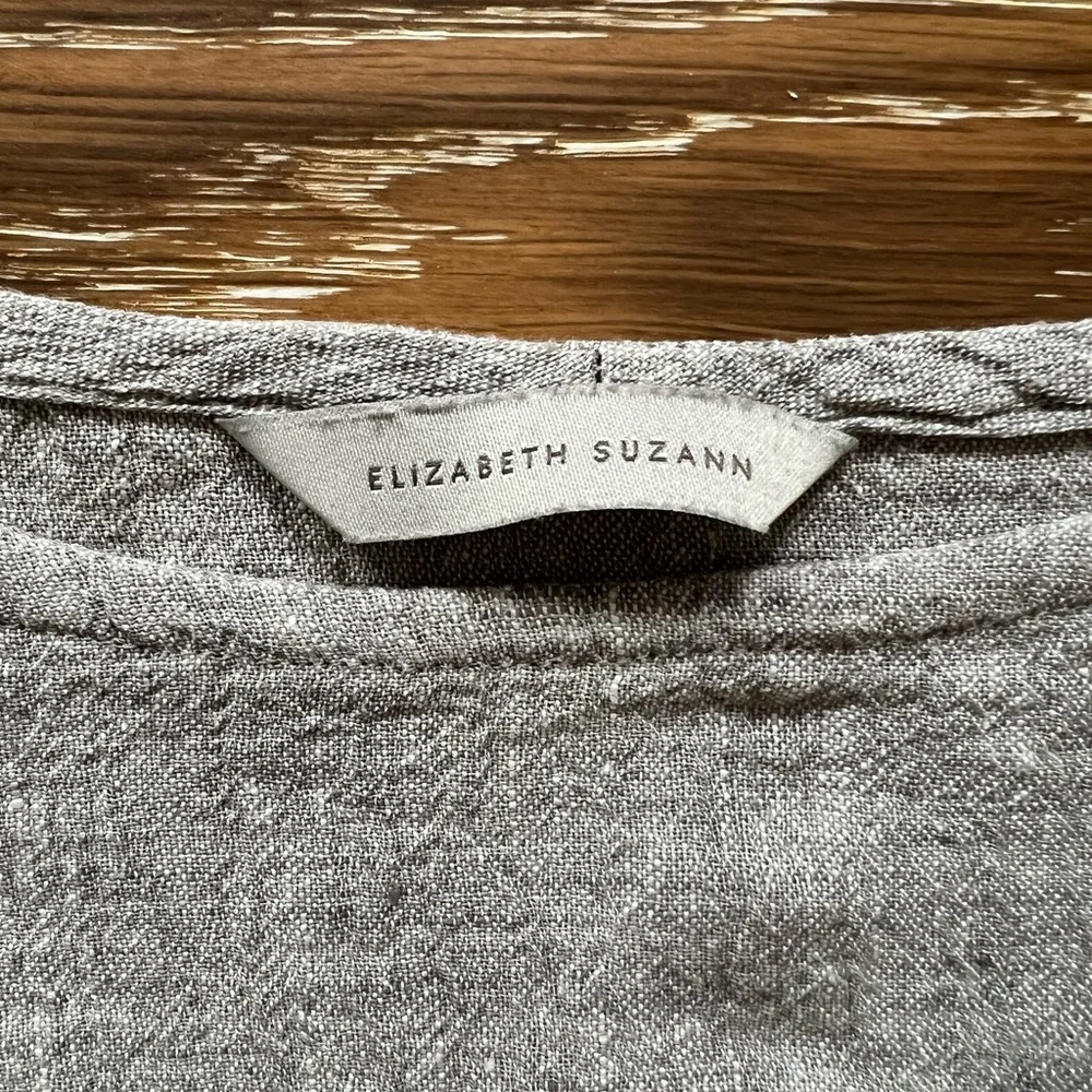Elizabeth Suzann Lara Linen Grey Long Dress sz. XS - Picture 8 of 11
